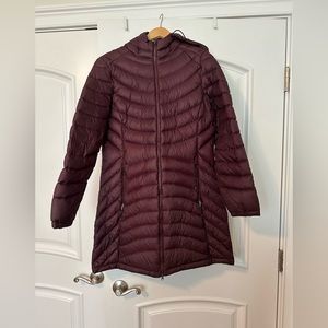 LL Bean Women's Ultralight 850 Down Hooded Coat, Three-Quarter Length